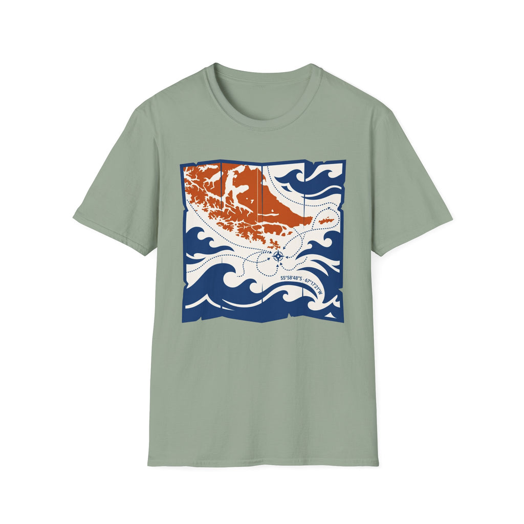 Nautical Map Cape Horn Coordinates T-Shirt