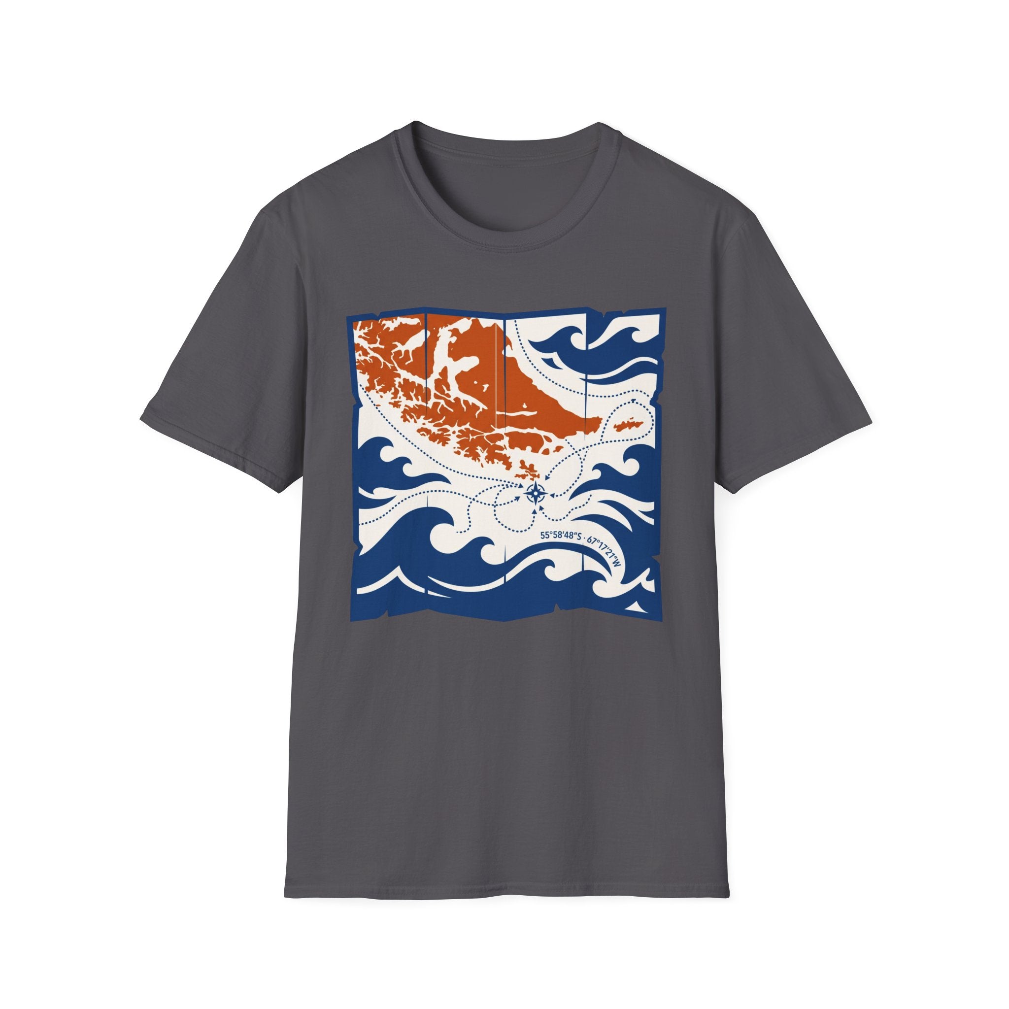 Nautical Map Cape Horn Coordinates T-Shirt