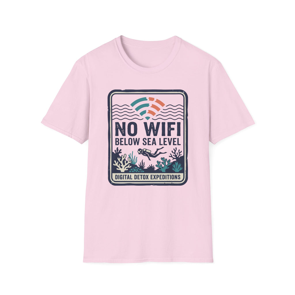 No WiFi Below Sea Level T-Shirt
