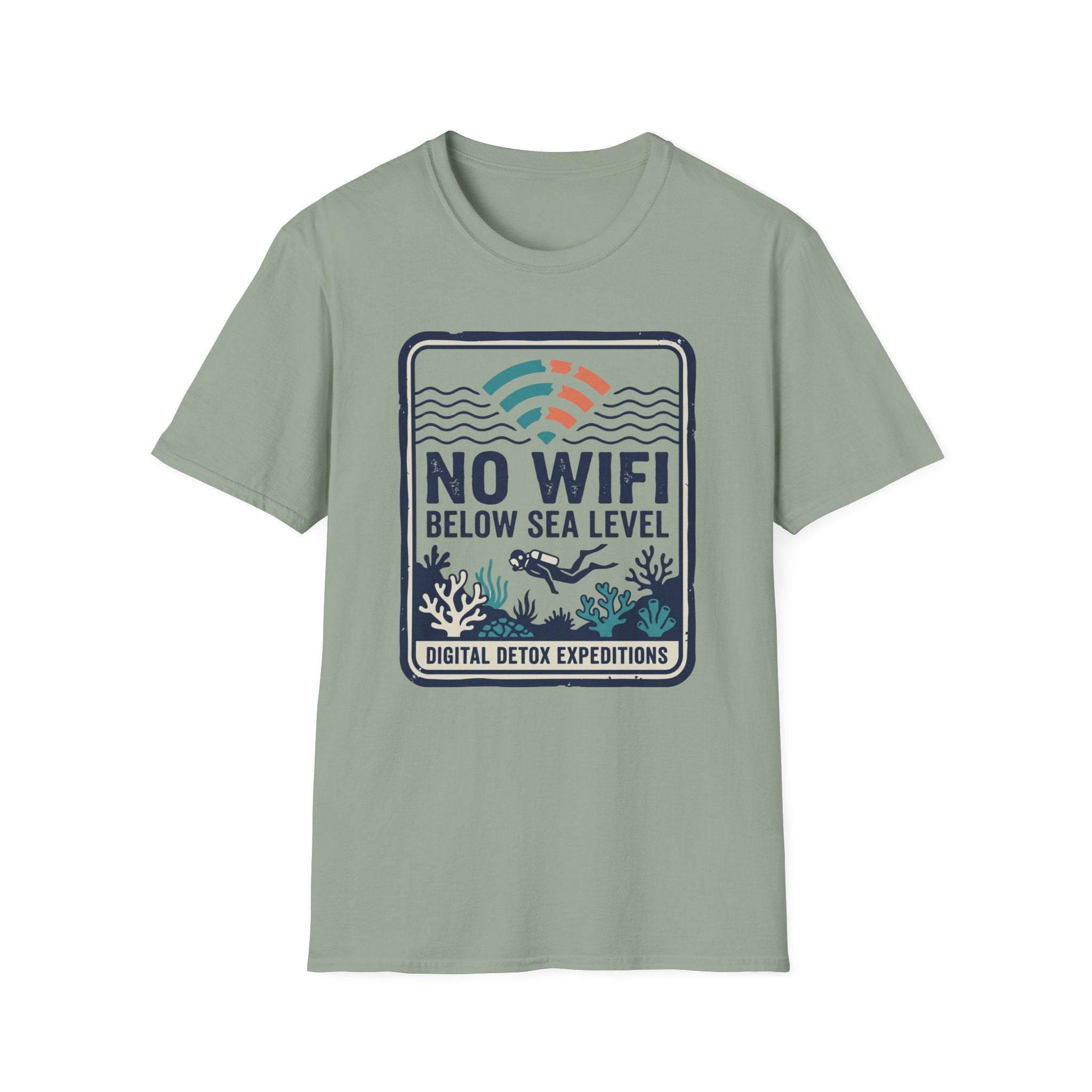 No WiFi Below Sea Level T-Shirt