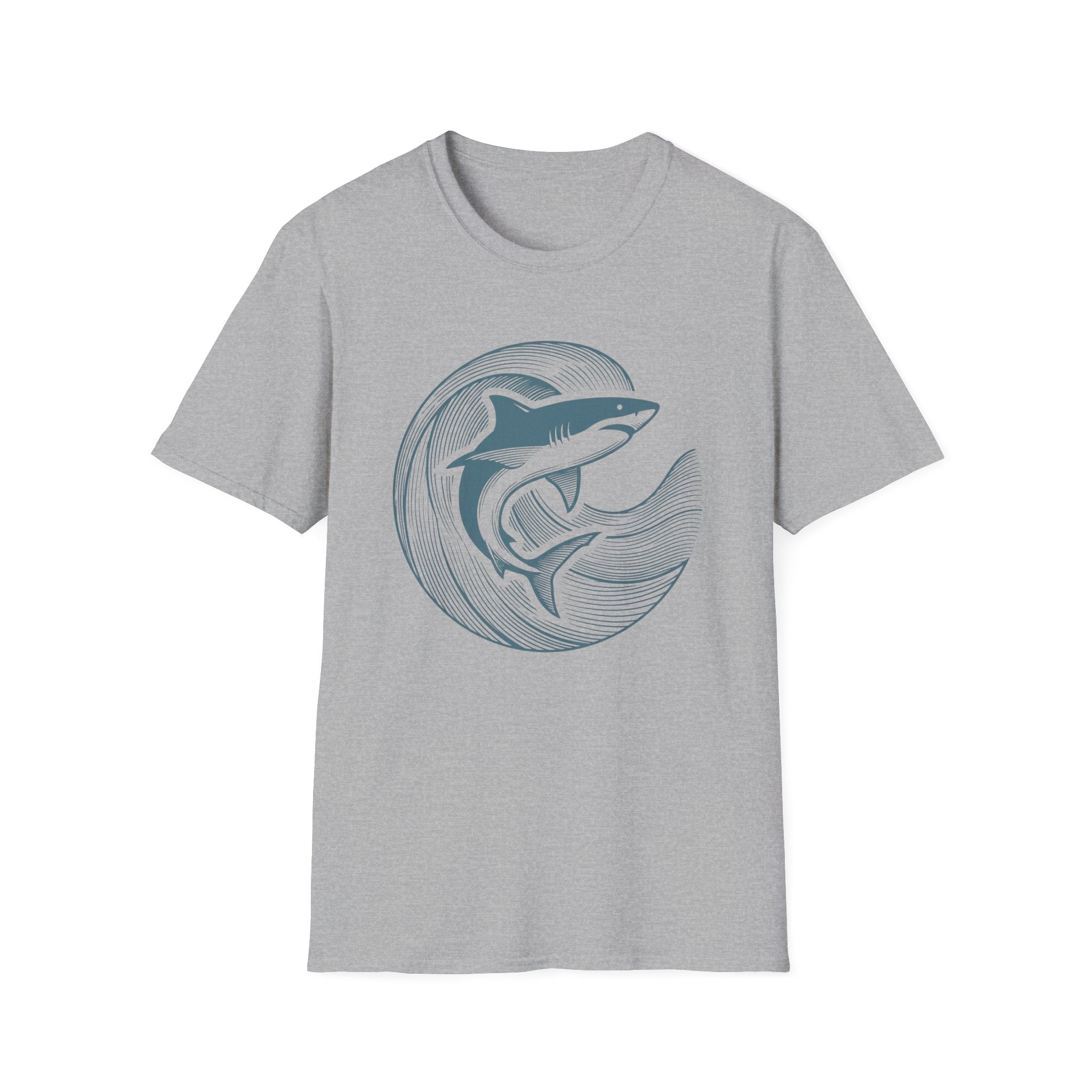Shark Circle Silhouette T-Shirt