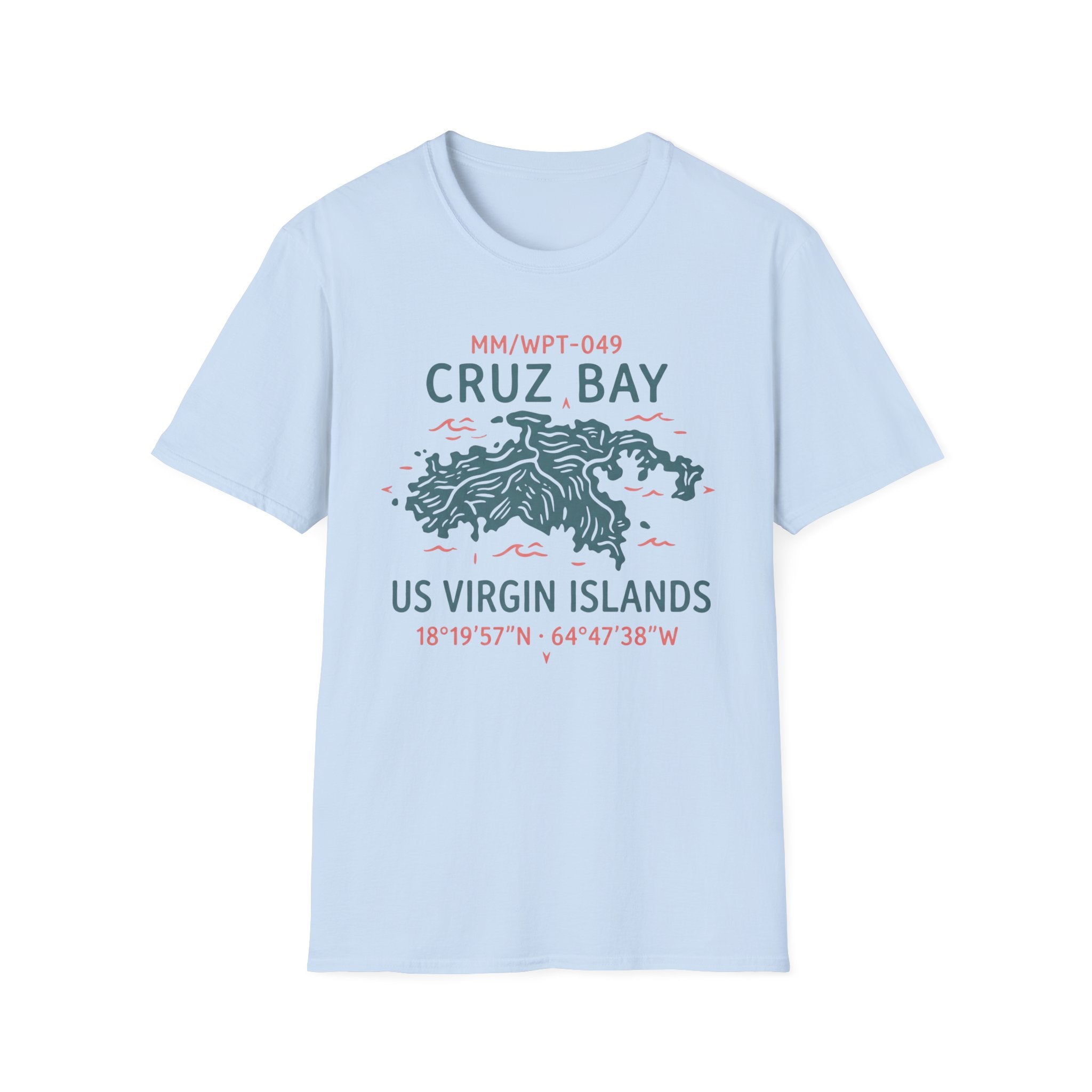 Cruz Bay US Virgin Islands Waypoint T-Shirt