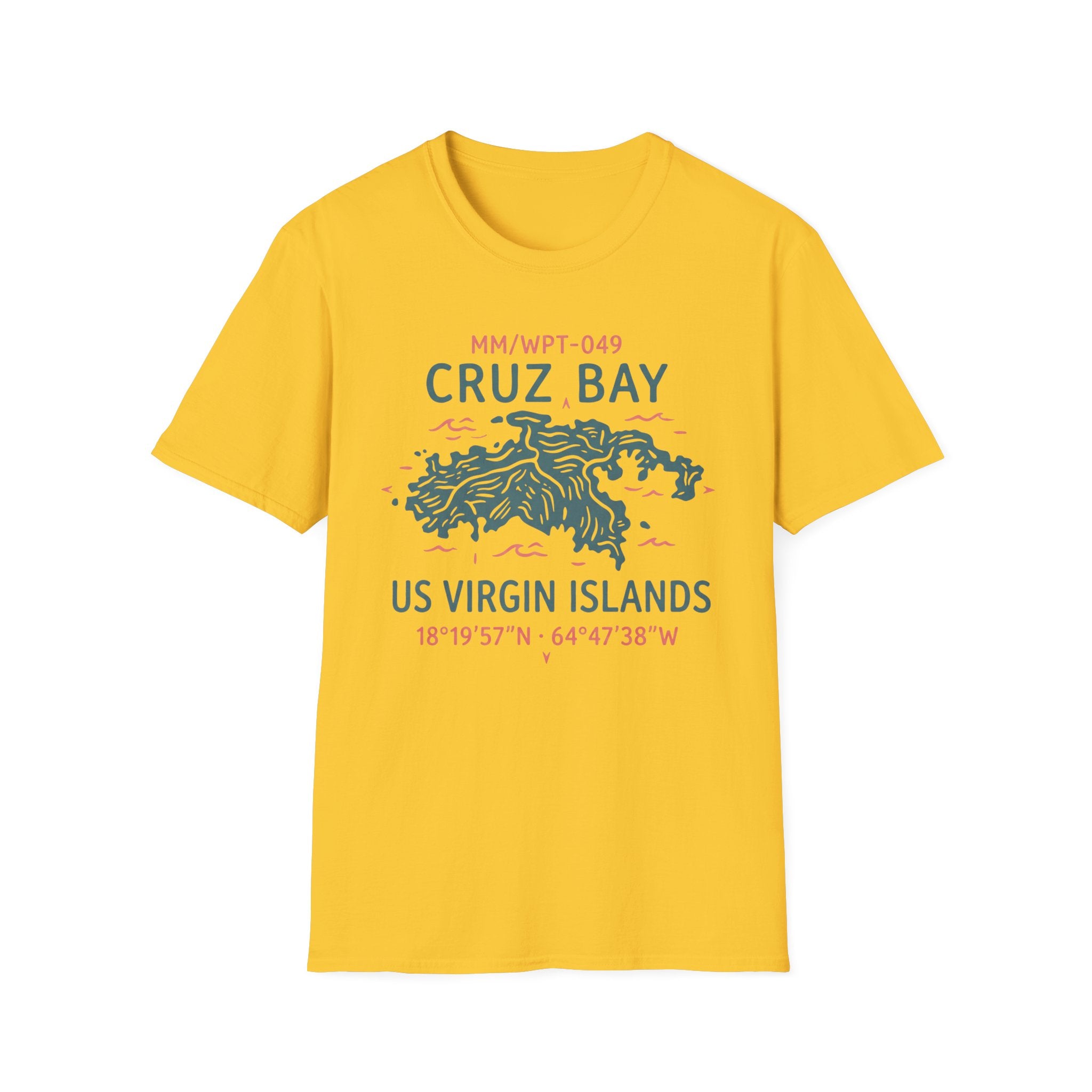 Cruz Bay US Virgin Islands Waypoint T-Shirt