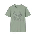 Diver Descent Silhouette T-Shirt