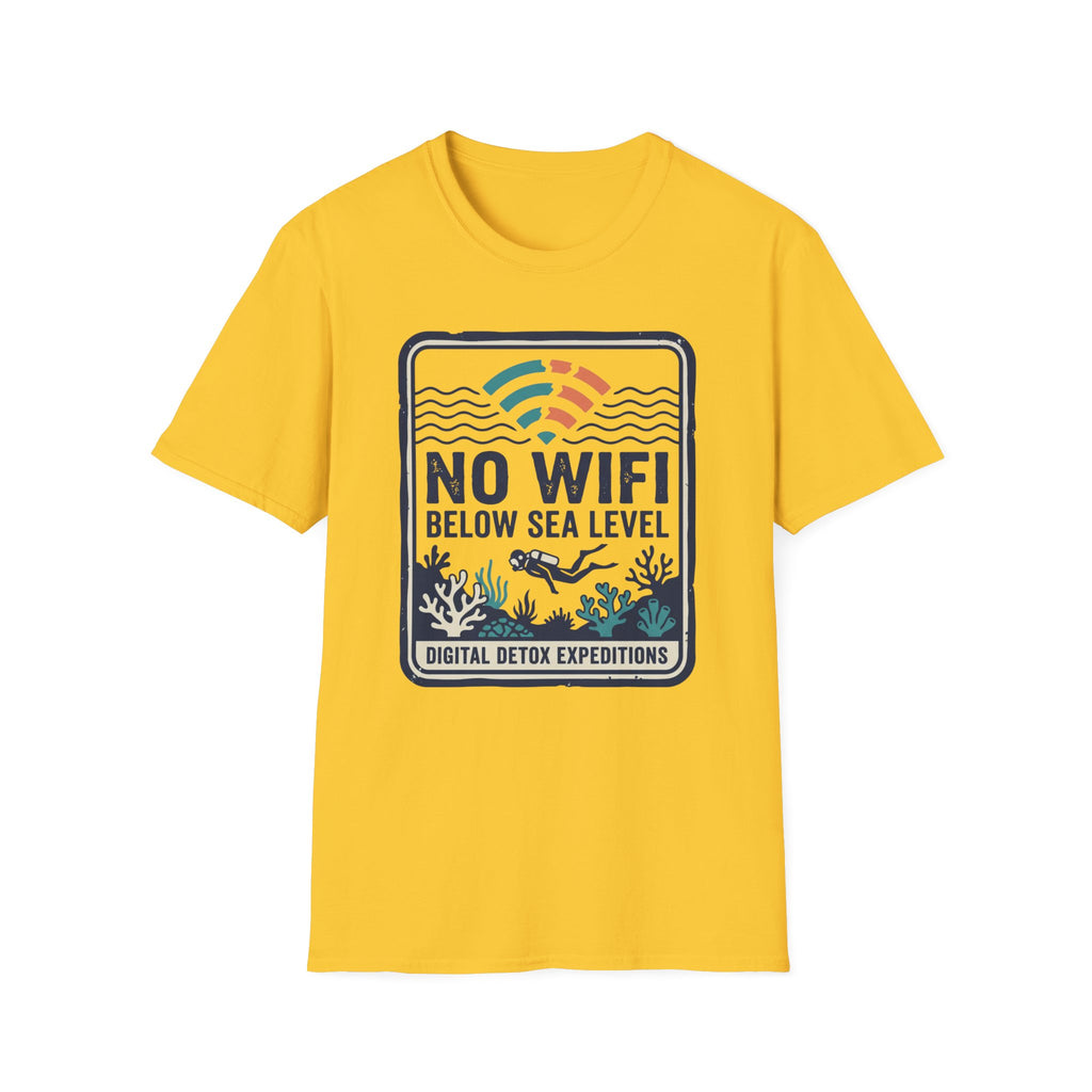 No WiFi Below Sea Level T-Shirt