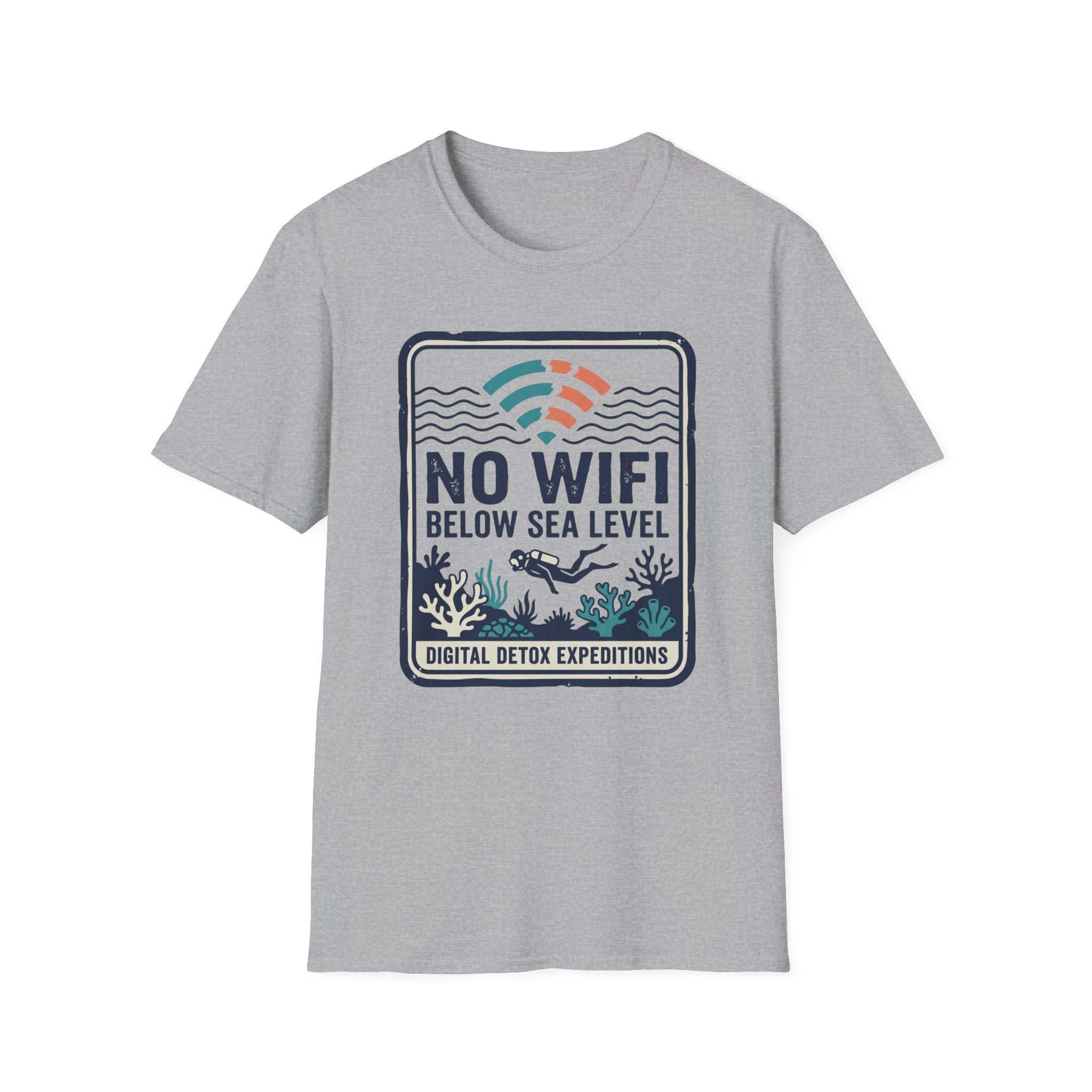 No WiFi Below Sea Level T-Shirt