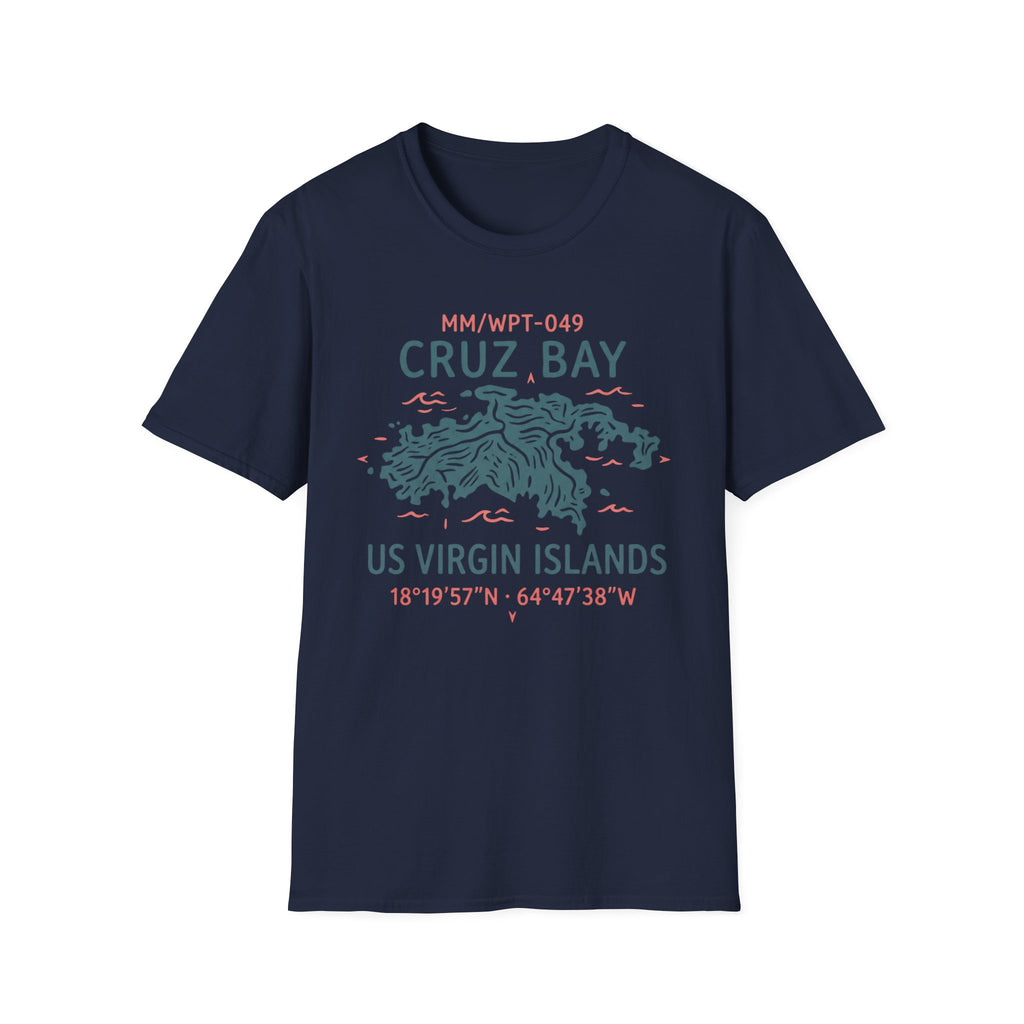 Cruz Bay US Virgin Islands Waypoint T-Shirt