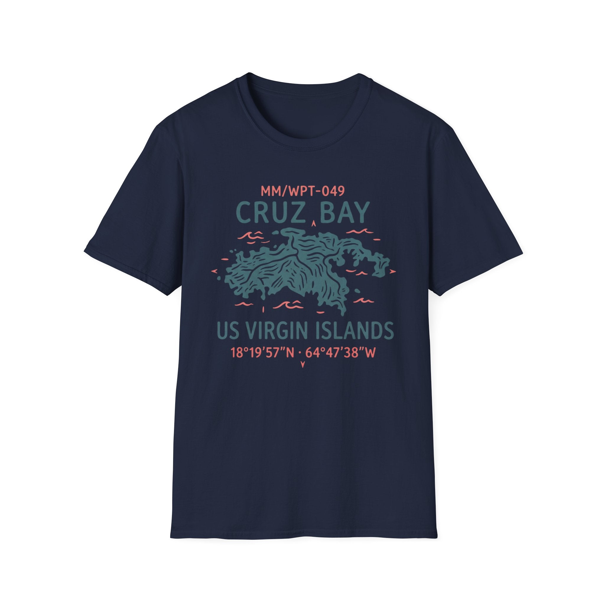 Cruz Bay US Virgin Islands Waypoint T-Shirt